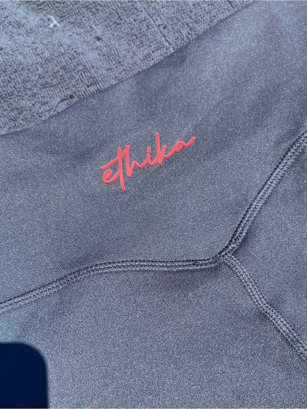 ethika black Bike Shorts with Pink Logo - Picture 3 of 5